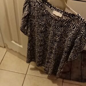 Zebra Print Women's Top